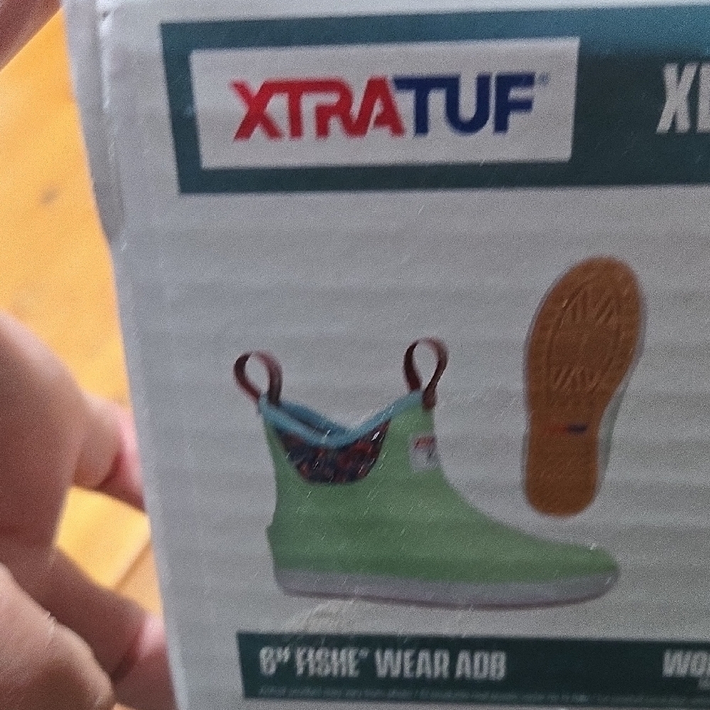 Xtratuf 6' Womens Fishe Wear Sz 10m Green Waterproof Boots Bouy Boots - Picture 7 of 10